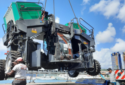Delivery of machines to the French Caribbean